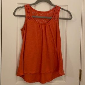 Coral Kina Lace Tank/Flowy Top